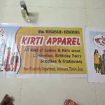 Business logo of Kirti Apparel based out of North Goa
