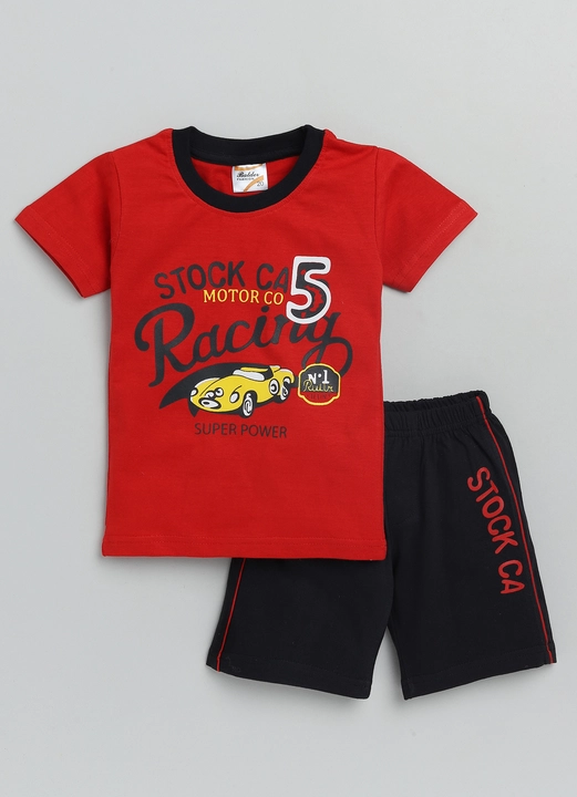 Half Sleeves T-Shirt & Shorts Set For Kids uploaded by business on 7/12/2022