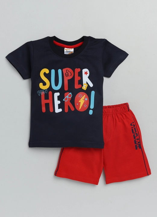 Half Sleeves T-Shirt & Shorts Set For Kids uploaded by Shukla Apparels pvt ltd on 7/12/2022