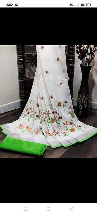 Linen saree  uploaded by Linen fabric  on 11/10/2020