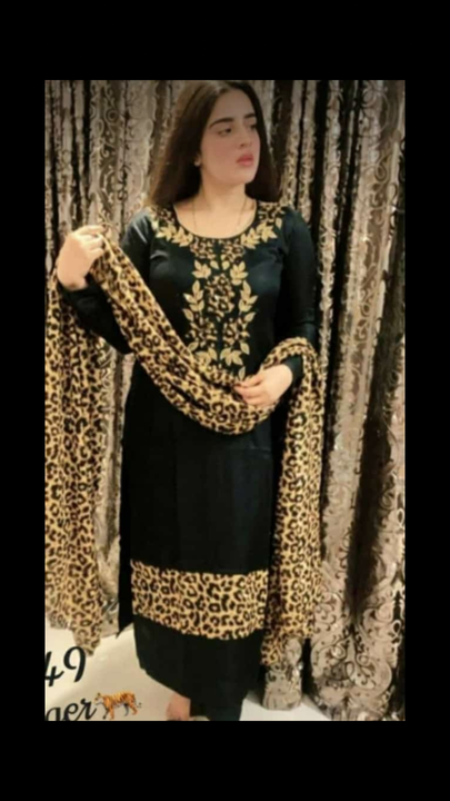 Tiger print unstitched suit uploaded by Sidana Fashion  on 7/12/2022
