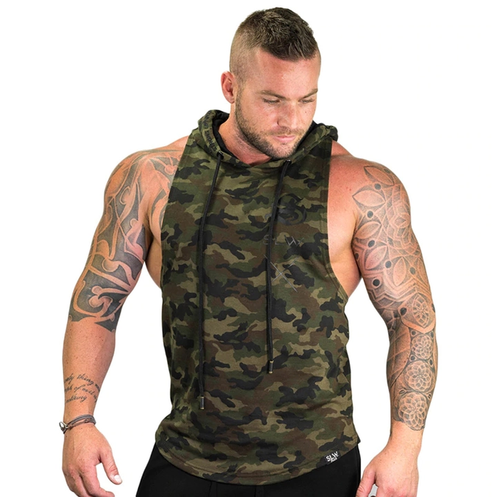 Hotbutton Bodybuilding Stringer Hoodie Tank Tops for Men - Gym Vest Printed Top Stringers Pack uploaded by Hotbutton.in  on 7/12/2022