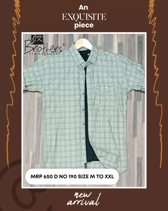 Men's Cotton Checks Shirt  uploaded by Jk Brothers Shirt Manufacturer  on 7/12/2022