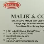 Business logo of Malik and Company