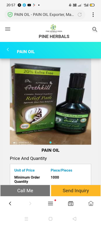 Pain oil uploaded by Aamir Enterprise  on 7/12/2022