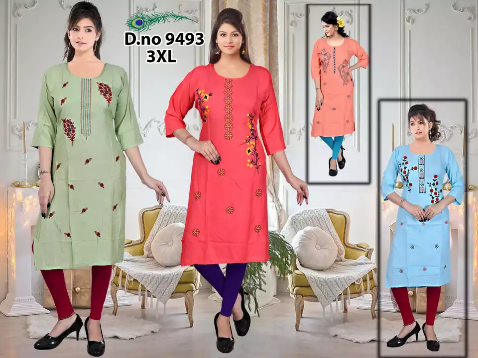 Post image Hey! Checkout my new collection called Riyon worked kurti.