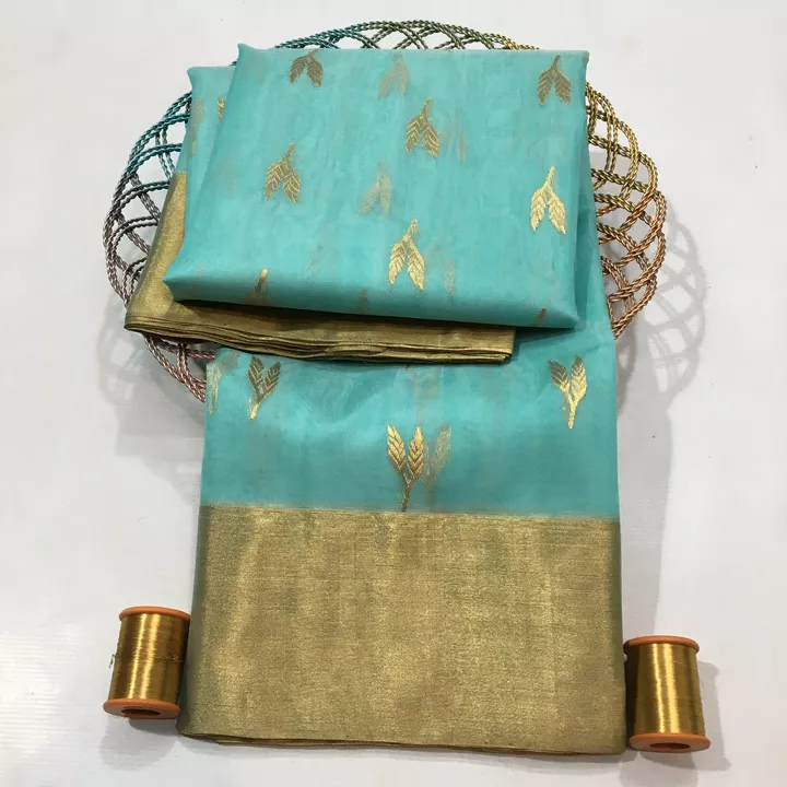 Fancy chanderi saree uploaded by business on 7/12/2022