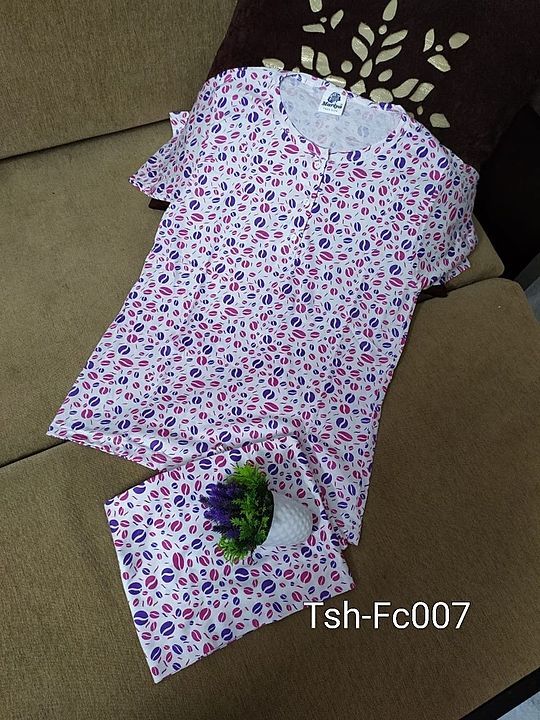 Post image To get my regular updates 


https://chat.whatsapp.com/LrU7qcggkTKJzZmBkxxece

Lockdown special

*Home wear * comfortable wear* *night wear* *day wear*

Delivery available
💝💝💝💝💝💝💝💝
Cotton hosiery fabric 
Front openable button
Size 
bust free size 34-40 bust

Comfortable for s,m ,l sizes
🎀🎀🎀🎀🎀🎀🎀🎀🎀
 lowers
Size 
26-34 waist free size

Price- rs 390+shipp  ( top+ pant)

🥰Everyday you get our best