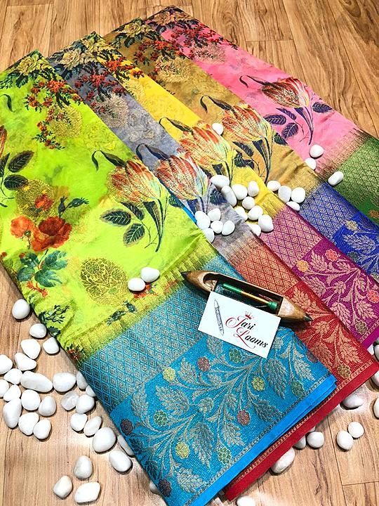 New arrivals 🧶🧶
A unique collection of banaras fancy digital print with jari butta mrg throughout  uploaded by business on 11/11/2020