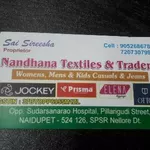 Business logo of Nandhana textiles and traders