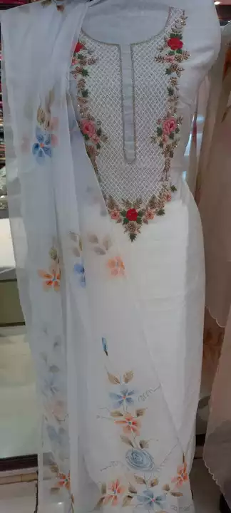 Hand work with hand painted dupatta  uploaded by business on 7/13/2022