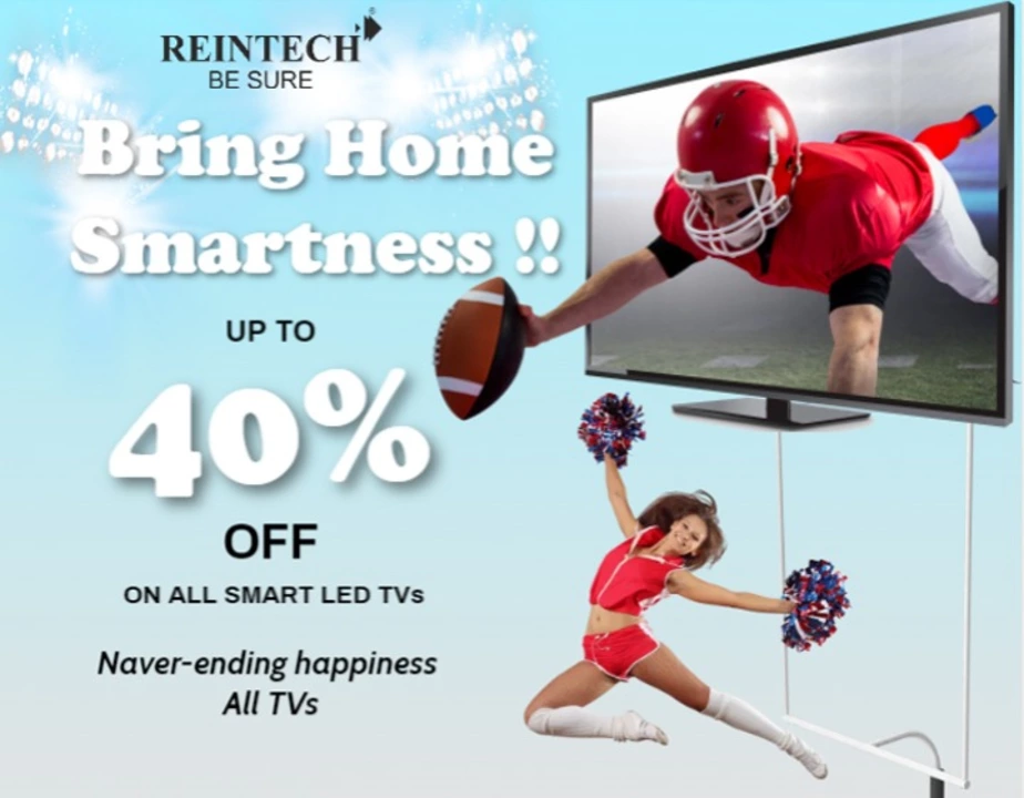 24 तो 75 इंच led tv. Brand Reintech uploaded by Reintech Electronics Pvt Ltd. on 7/13/2022