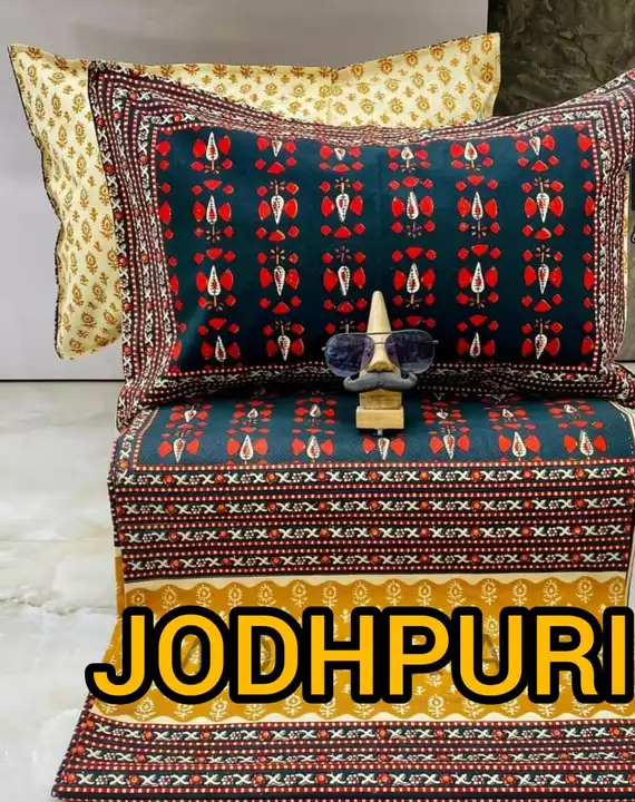 Jodhpuri pure cotton premium bedsheet  uploaded by Nandini Corporation on 7/13/2022