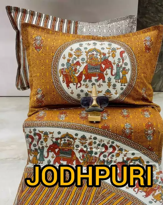 Jodhpuri pure cotton premium bedsheet  uploaded by Nandini Corporation on 7/13/2022