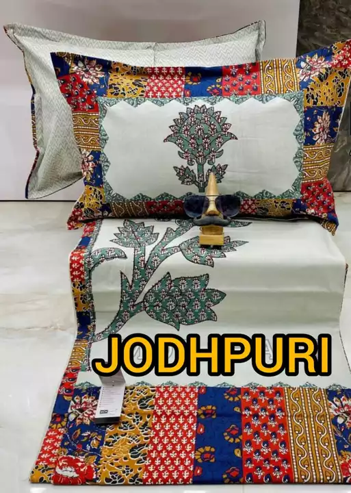 Product image of Jodhpuri pure cotton premium bedsheet , price: Rs. 675, ID: jodhpuri-pure-cotton-premium-bedsheet-0cab8460