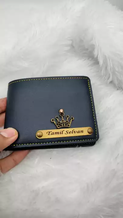Post image Tgonline_storePersonalized men's Wallet with name &amp; charm..Resellers welcome....What's app 9891999354...