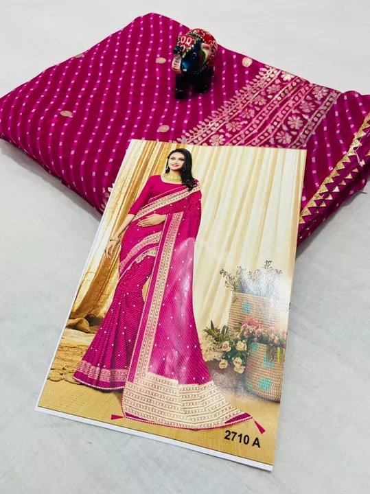 Post image Wow today, s new collection 📖 fast...
👉special jodhpuri motada saree...   👉Rate-599/-onlyWhatsap 9166618211
👉Material- best pure Goregette febrice with beautifull motada with foil prints saree and best good quality home-wosh... 
👉with blouse 👉size 6.30👉full set avl contact my parsnol...👉ready to ship ✈️👉Beware of Duplicate saree!
💥Original brnad👉👉🔥🔥🔥🔥🔥🔥