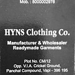 Business logo of Hyns clothing co
