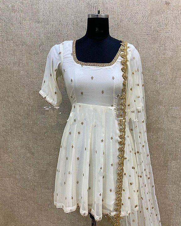 *NET BUTTI WORK KURTA & DUPATTA SET*
PRICE- 3300-RS
SIZE   - XS to XXL AND SMALL GIRLS ALSO
FABRIC-  uploaded by Women's corner boutique on 11/11/2020