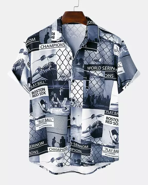 Printed Lycra shirt for men  uploaded by business on 7/13/2022