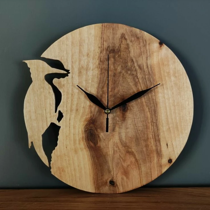 Wooden clock uploaded by Zis enterprises on 7/13/2022