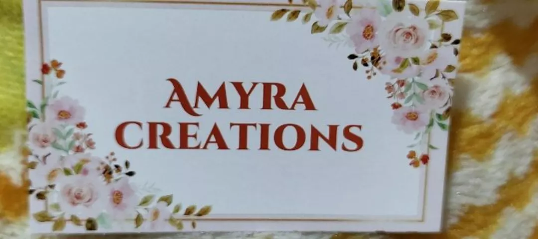 Visiting card store images of Amyra creations