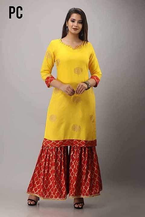 Kurti With Shahara uploaded by business on 6/20/2020