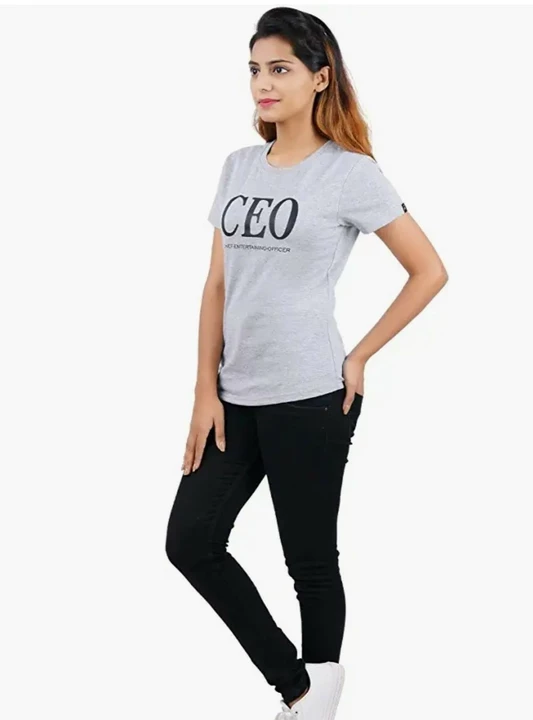 CEO Printed Women's Round neck t shirt uploaded by Crown 81 on 7/13/2022