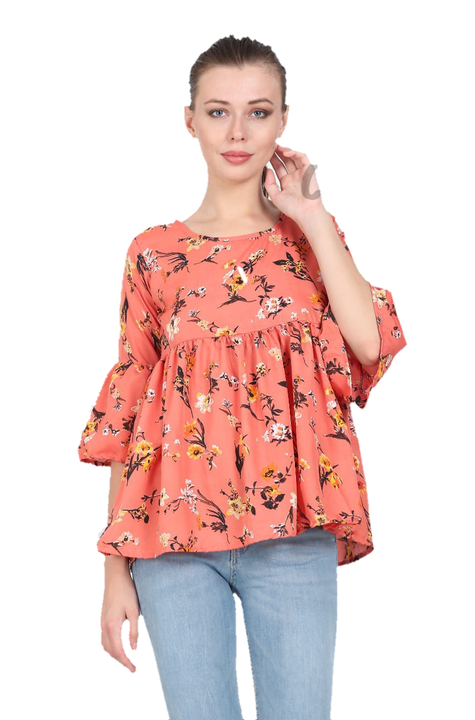 Floral printed top  uploaded by Rathore Fashion House on 7/14/2022