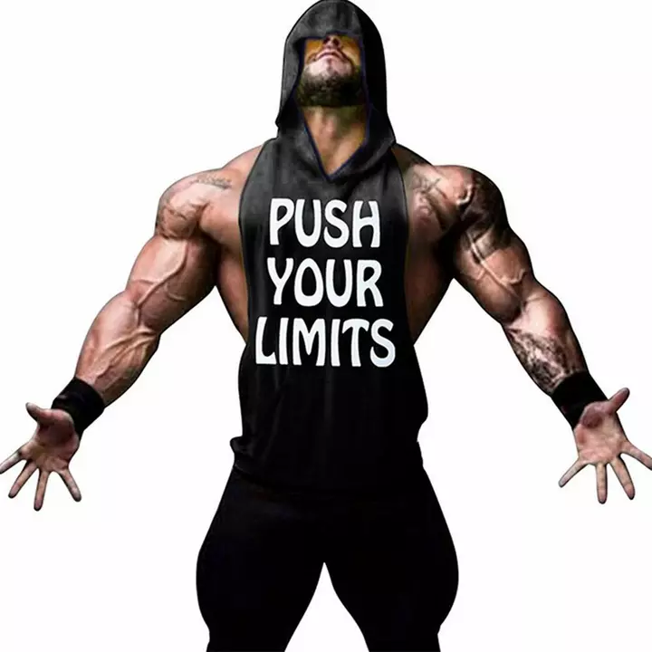 Mens Gym Sleeveless Tank Tops Stringer Hoodie uploaded by Hotbutton.in  on 7/14/2022