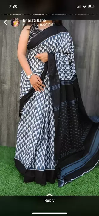 Post image Mulmul cotton saree only in 500 freeship. For daily updates what's app 70410 17486