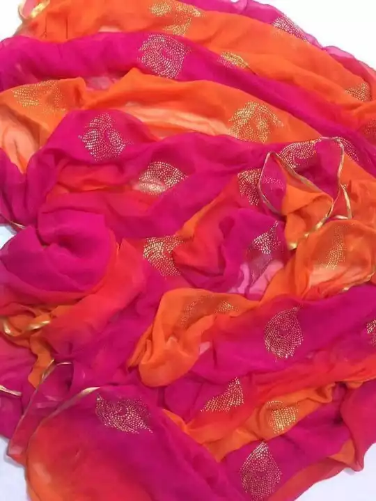 Pure Chiffon Saree uploaded by Shree Shyam Collection on 7/14/2022