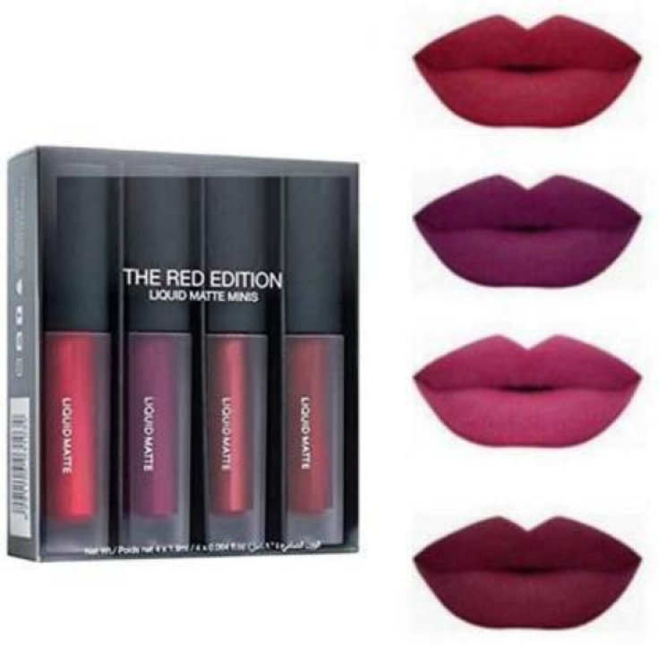 VULPIX Sensational Red Edition Liquid Matte Lipsticks set of 4
 uploaded by Beauty Products  on 7/14/2022