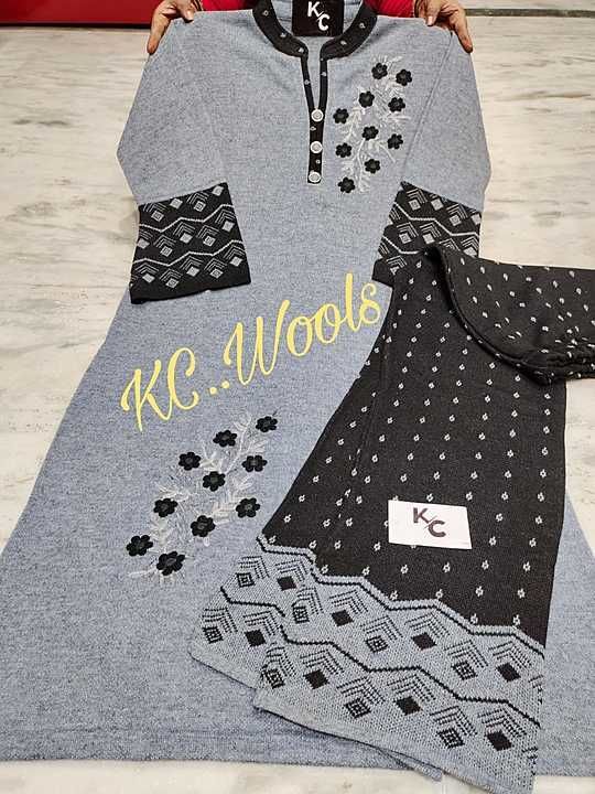*KC Wools...Presents*

 *👗DESIGNER KURTI +Plazo Set👗*

*🌼Stylish Pure Wool Premium Quality..Smart uploaded by Aggarwal fashion store  on 11/11/2020