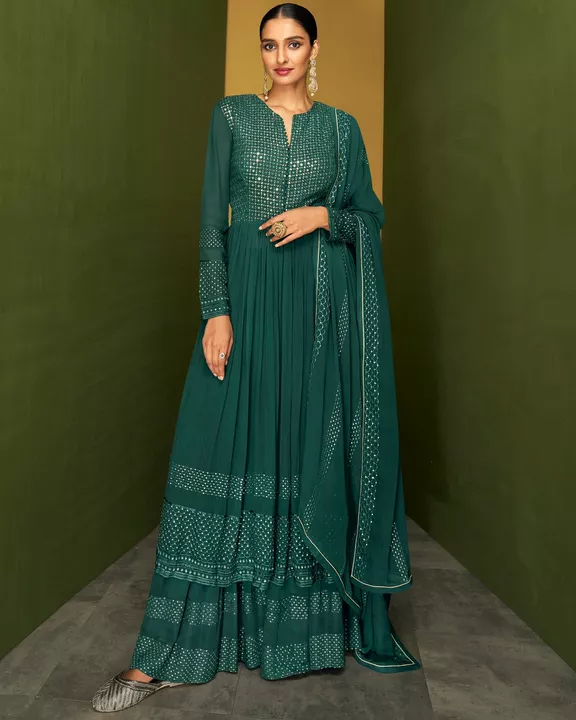 Presenting Festival Wear Ready To Wear Anarkali Suits. uploaded by Rajershi Store on 7/14/2022