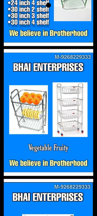 Fruit trolly uploaded by Bhai Enterprises on 7/14/2022
