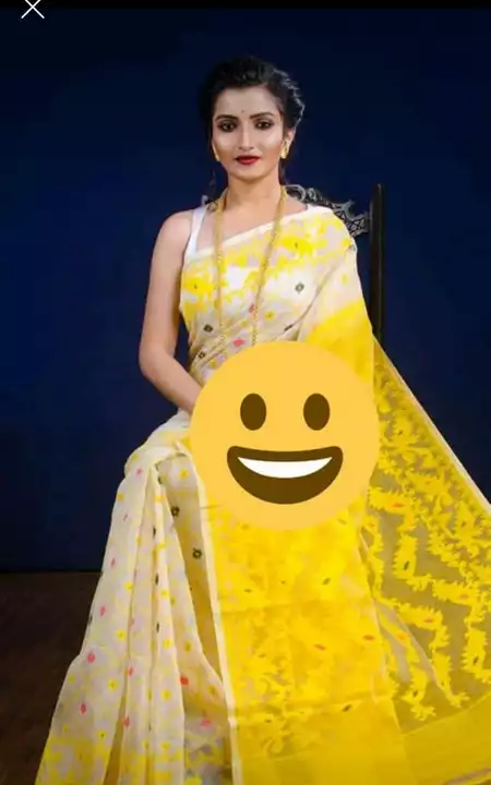 New Jal  mine dhakai jamdani saree  only  uploaded by business on 7/15/2022