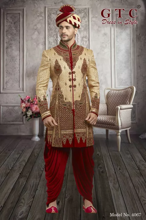 Majestic GTC- Indo-Western Style Wedding Sherwani uploaded by AMBE COLLECTIONS  on 7/15/2022