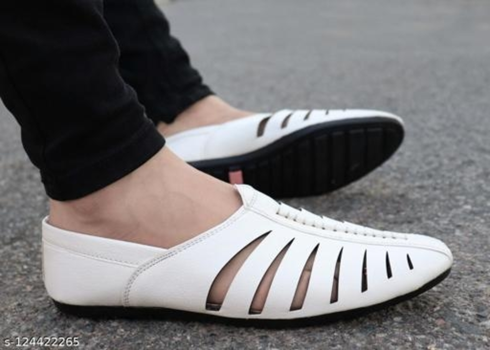 📣🥳 Lazy21 Synthetic Leather White 🤍 Comfort And Fashionable Trendy Slip On Nagra For Men 😍🤩 uploaded by www.lazy21.com on 7/15/2022