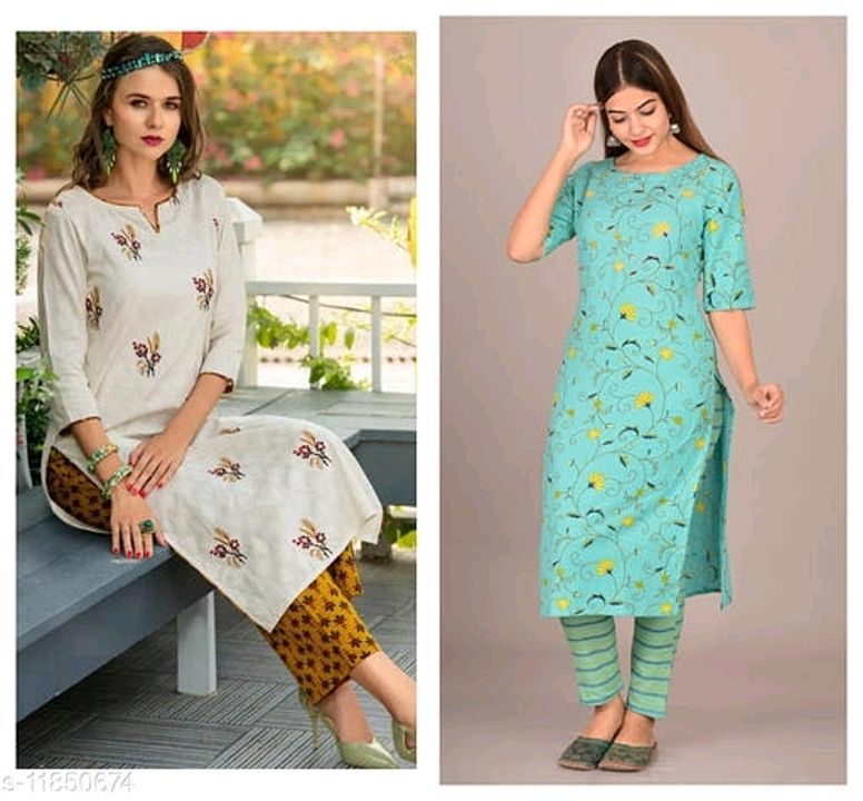 2 set of kurta and pant uploaded by business on 11/12/2020