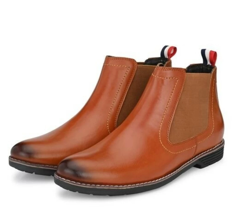 📣🥳 Lazy21 Synthetic Leather Tan 🤎 Comfort And Fashionable Trendy Slip On Chelsea Boots For Men 😍 uploaded by www.lazy21.com on 7/15/2022