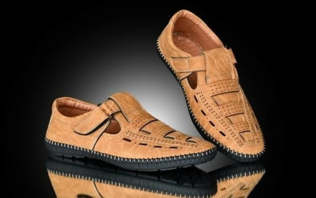 🥳📣 Lazy21 Synthetic Leather Tan 🤎 Comfort And Trendy Attractive Casual Velcro Sandals For Men 😍 uploaded by www.lazy21.com on 7/15/2022