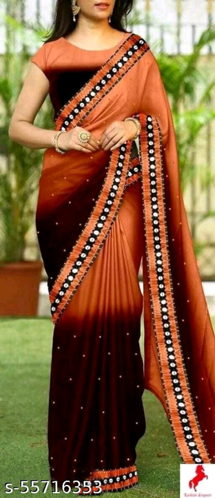 fancy moti work Georgette saree uploaded by R & R Company on 7/15/2022