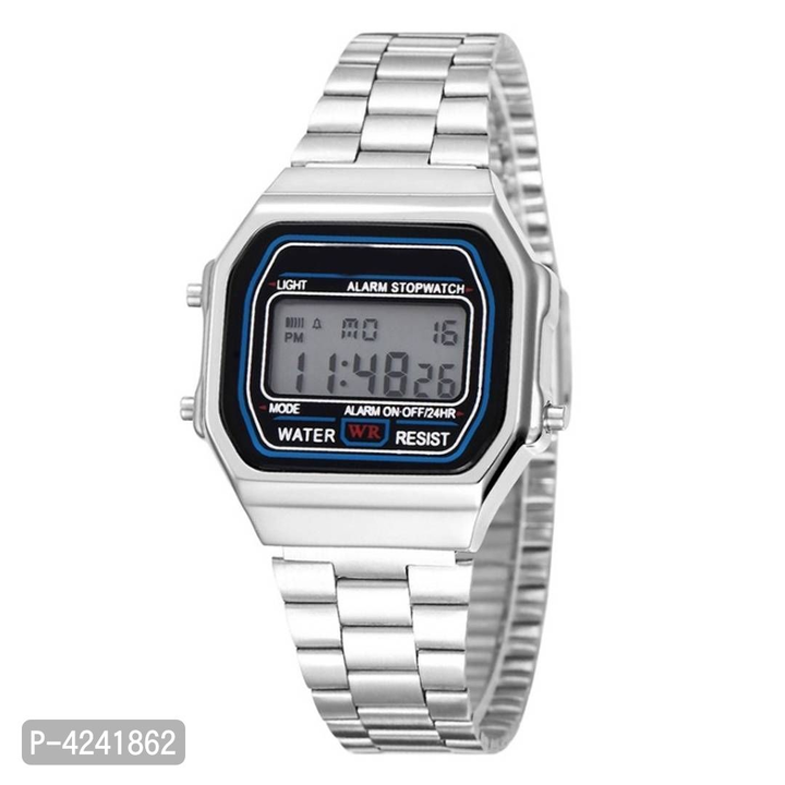 Men and women gift digital silver belt analog wrist watch  uploaded by business on 7/15/2022
