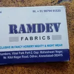 Business logo of Ramdev nightwear