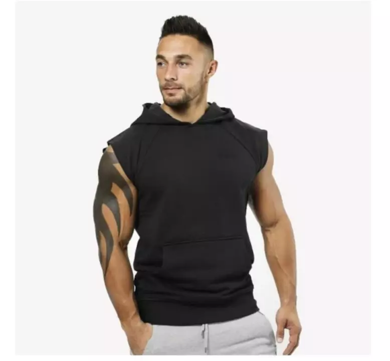 Product image of HOT BUTTON Short Sleeve Hoodie for Men Casual Lightweight Sweatshirts with Kangaroo Pocket, price: Rs. 599, ID: hot-button-short-sleeve-hoodie-for-men-casual-lightweight-sweatshirts-with-kangaroo-pocket-07e018e8