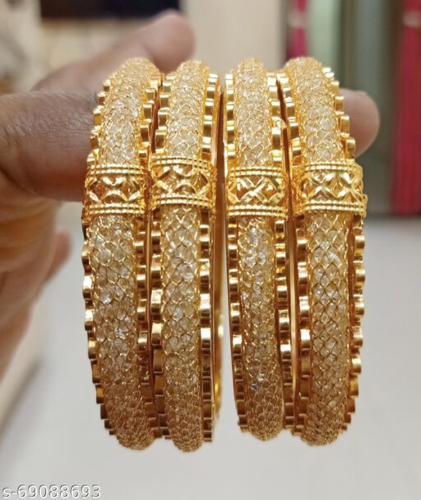 Nidhi Gold Plated Women & Girls Bangles  uploaded by Retailer on 7/16/2022