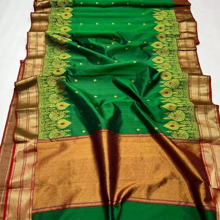 Chanderi handloom saree uploaded by business on 7/16/2022