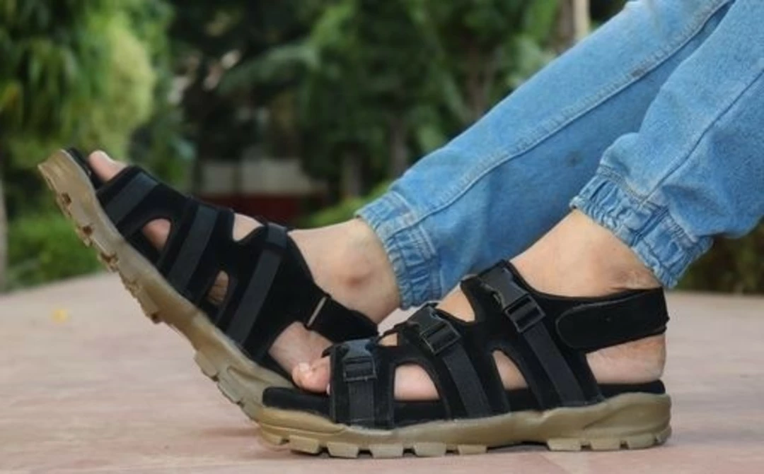📣🥳 Lazy21 Synthetic Leather Black 🖤 Comfort And Fashionable Velcro Sandals For Men 😍 uploaded by www.lazy21.com on 7/16/2022