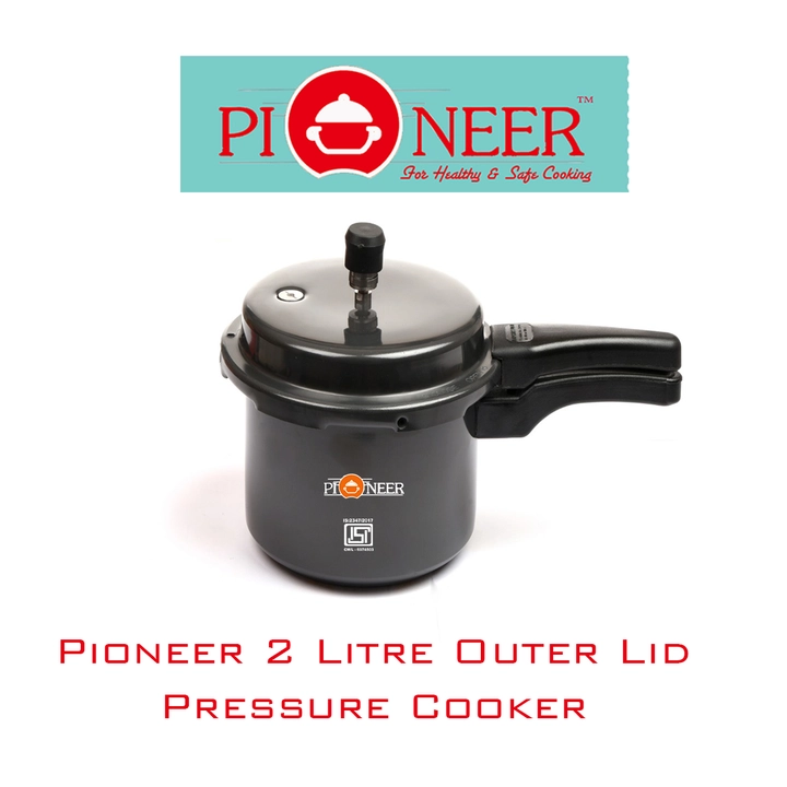 Pioneer Glossy Black Hard Anodised 3 litres Outer Lid Pressure Cooker. uploaded by Pioneer Homes on 7/16/2022